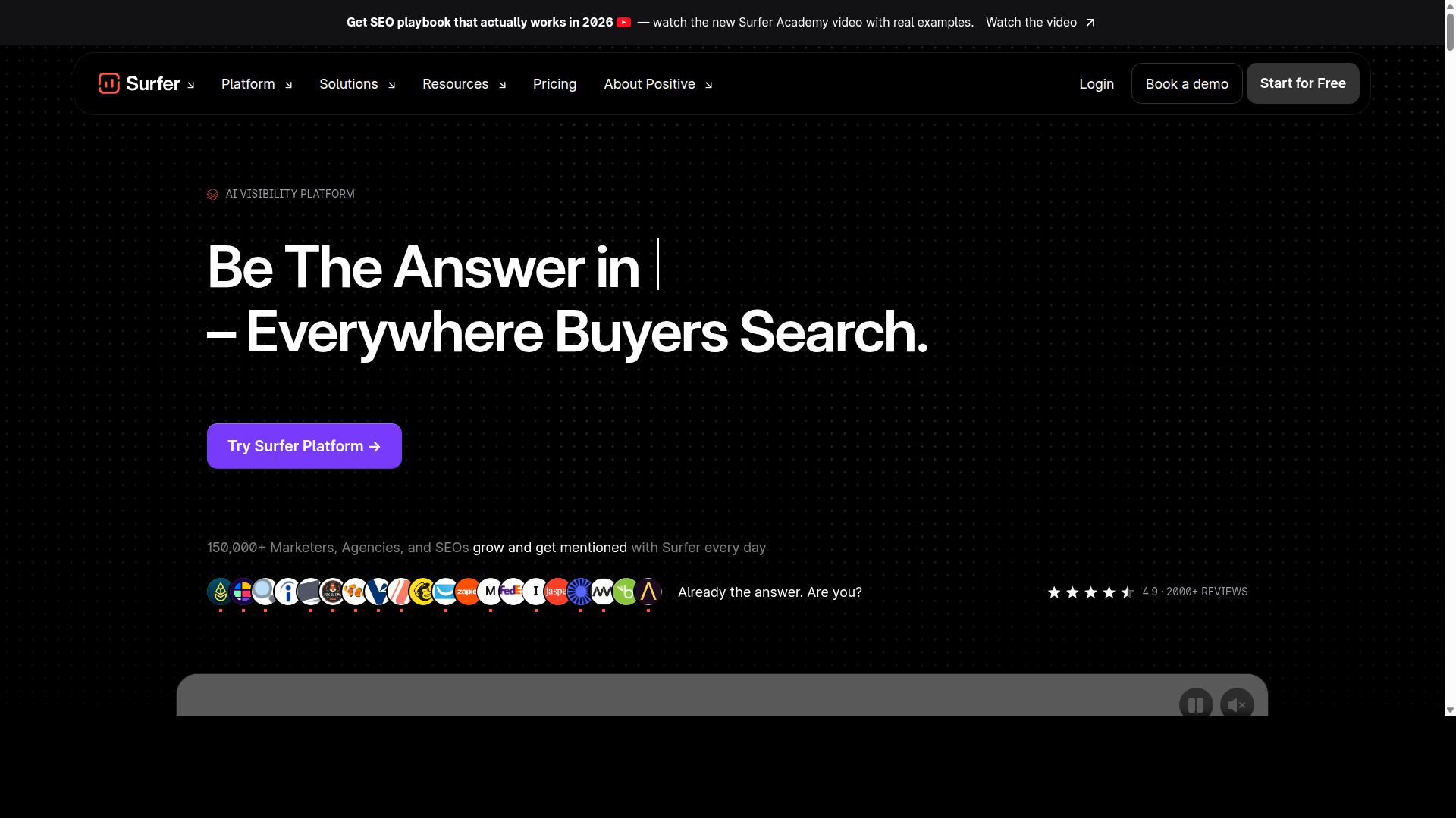 Surfer SEO website